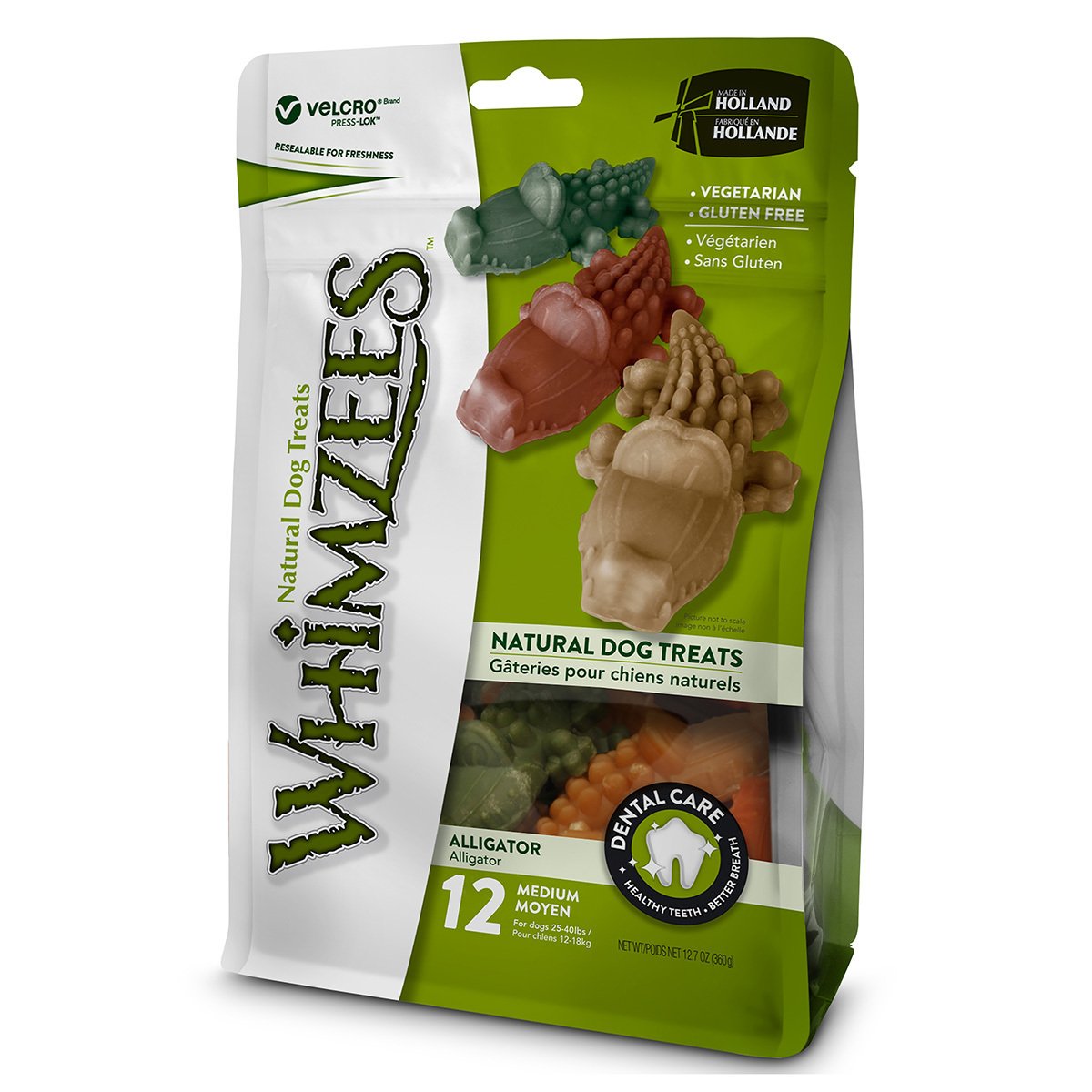 Premio para Perro Cocodrilo M Pack 6 Piezas - Whimzees Premio para Perro Cocodrilo M Pack 6 Piezas - Whimzees